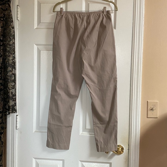 Eileen Fisher Pants - Eileen Fisher Tan Crop Cropped Capri Trouser Pants